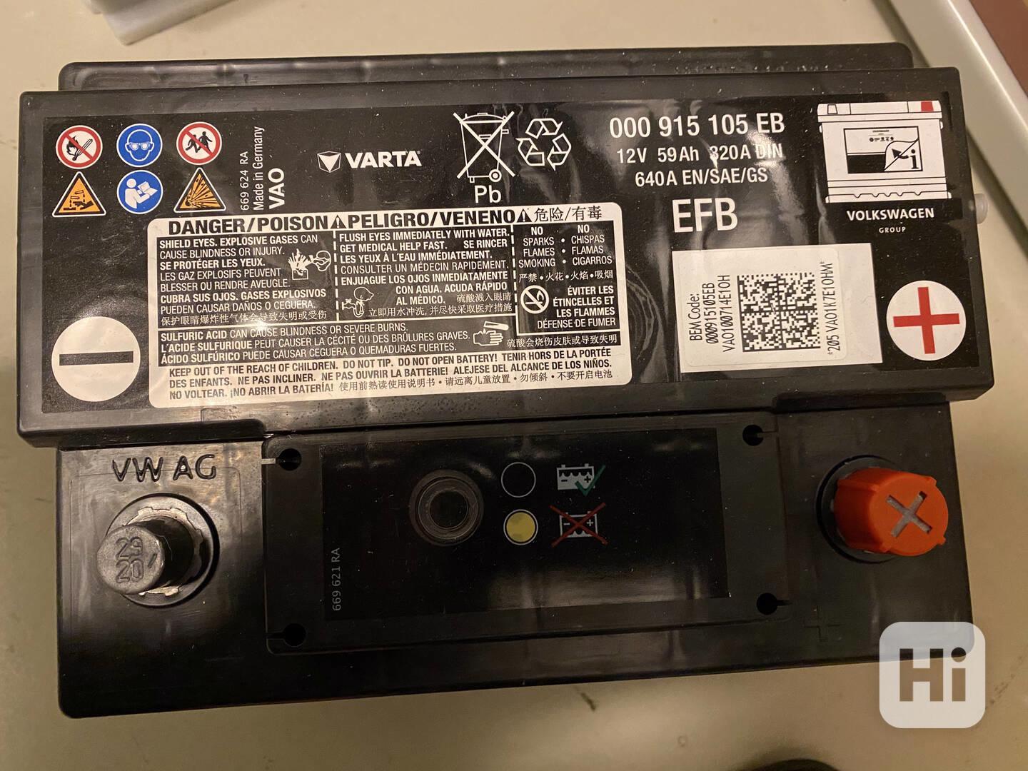 Auto baterie zánovní 12V, 59Ah - foto 1