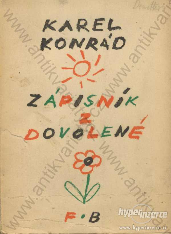 Zápisník z dovolené Karel Konrád 1949 - foto 1