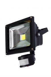 LED reflektor s čidlem pohybu černý 30W COB 2200lm teplá - foto 1