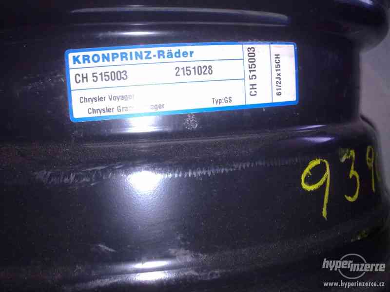 Plechové disky Chrysler Woyager 15" sada 4ks ORIGINAL - foto 1