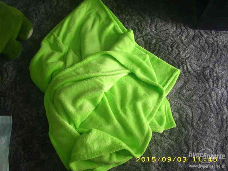 nová zelena deka mikrovlákno - foto 2