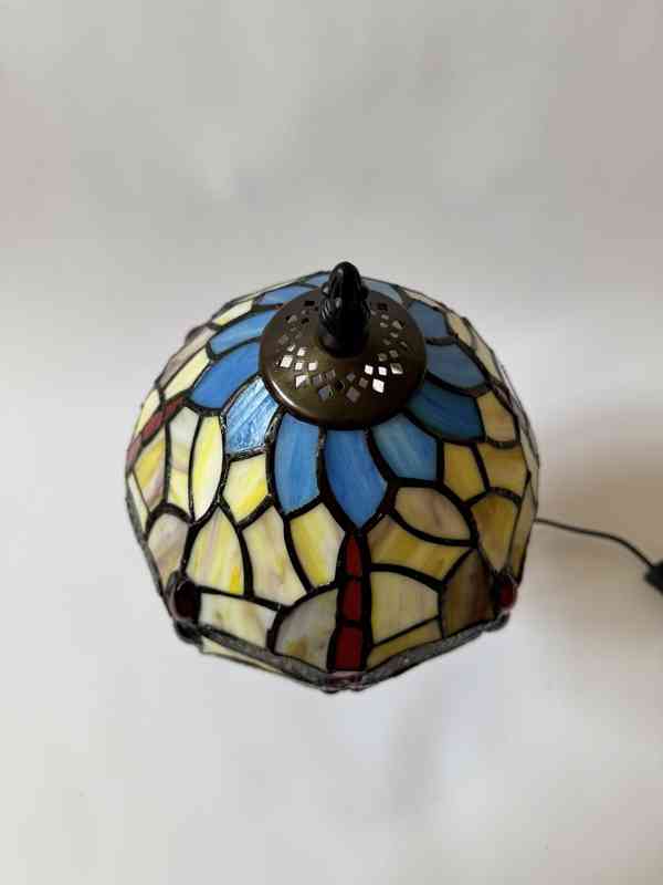 Tiffany stolní lampa - vážky vitráž 37 cm - foto 3