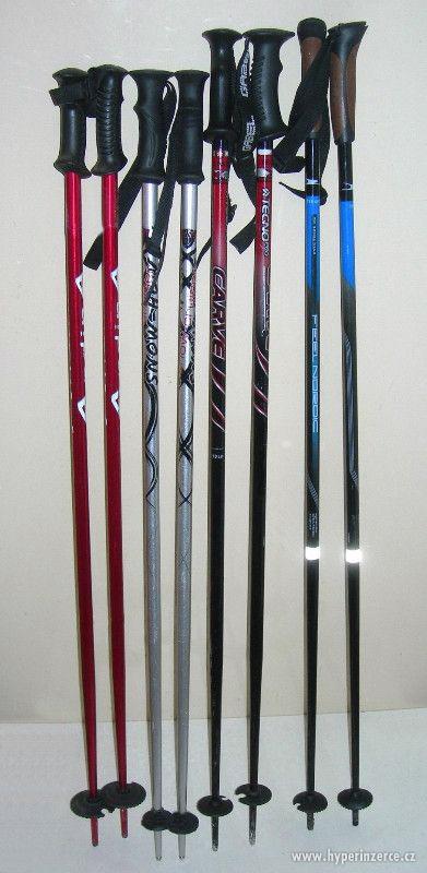 Hůlky na lyže v délce 105 a 110cm. - foto 1
