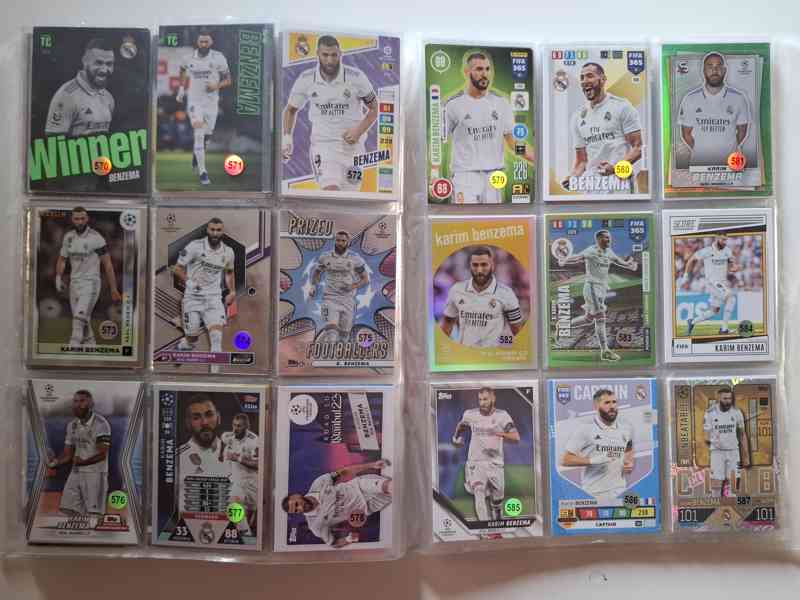 Karim Benzema fotbalové karty - foto 2