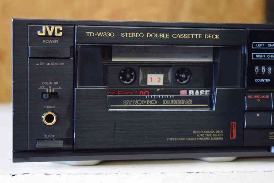 JVC TD-W330 LEVNÝ STEREO TAPE DECK !! - foto 2