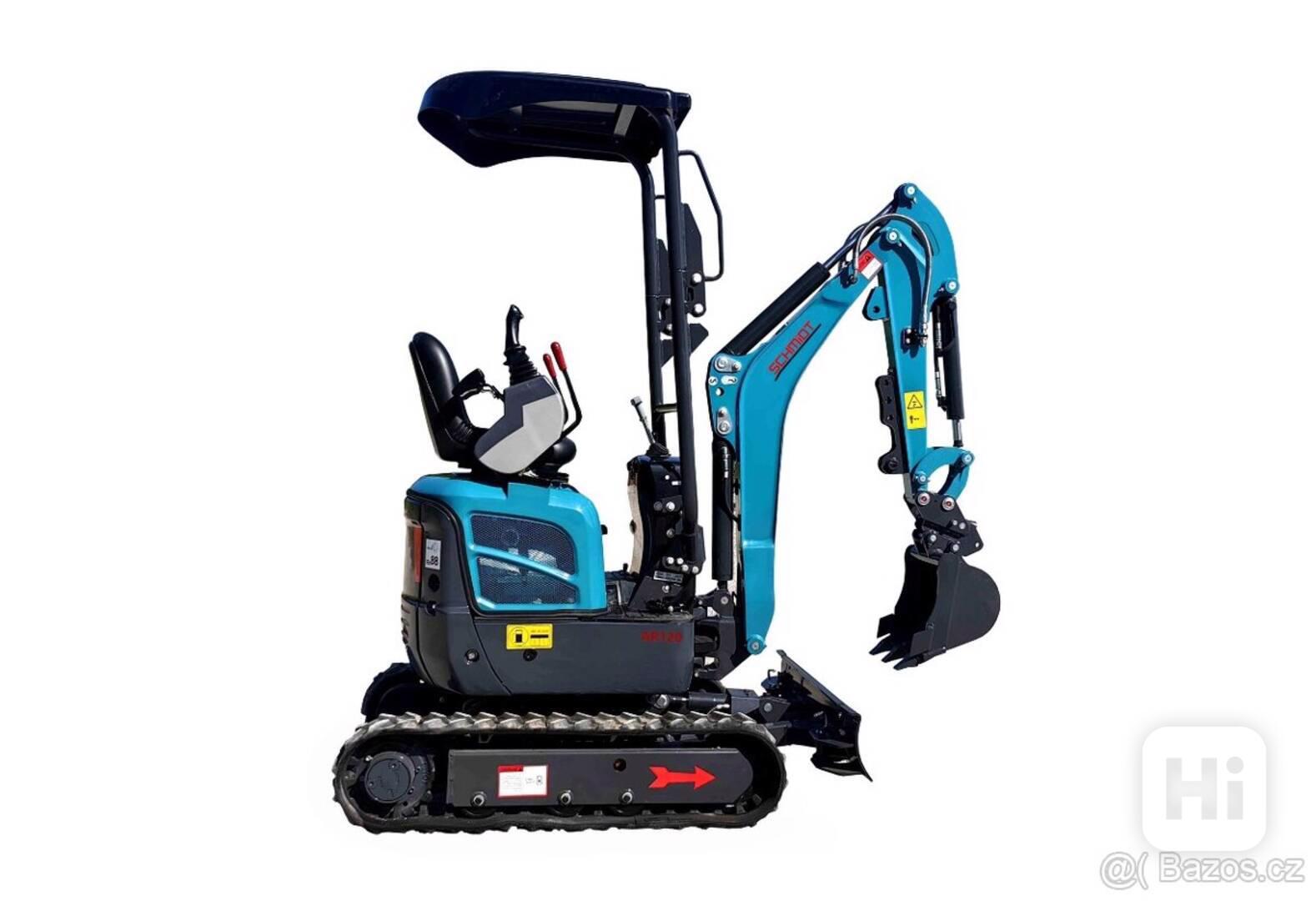 bagr, minibagr, motor Kubota Schmidt AR 120 - foto 1