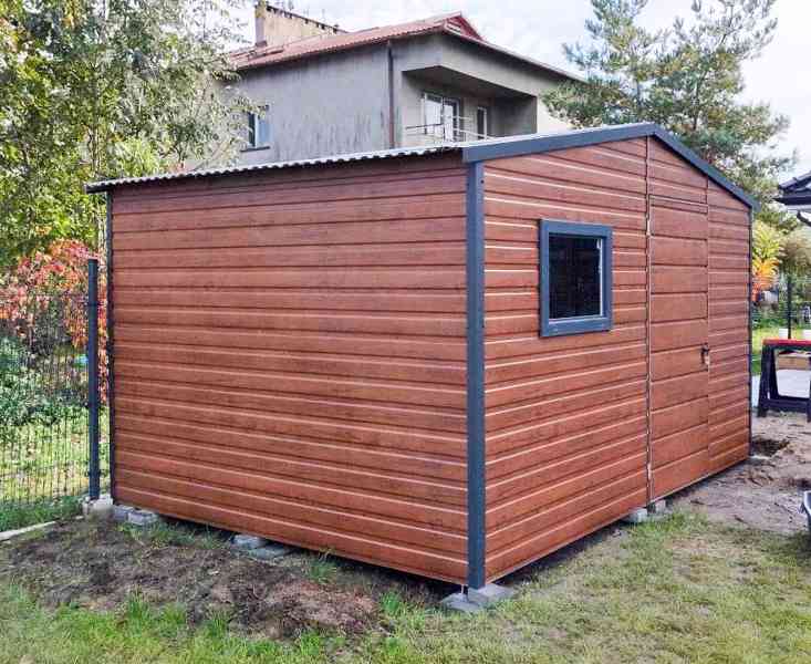 Zahradní domek 5mx3m, sedlová střecha - dveře - okno TS518 - foto 6