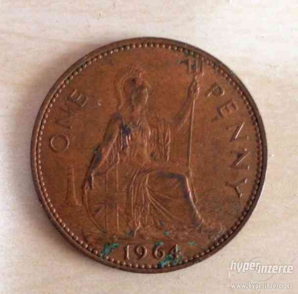 Mince UK 1 Penny 2 ks - foto 2