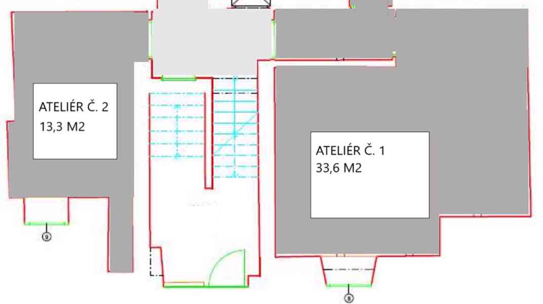 Prodám dva ateliéry na Praze 7-Holešovice - foto 8