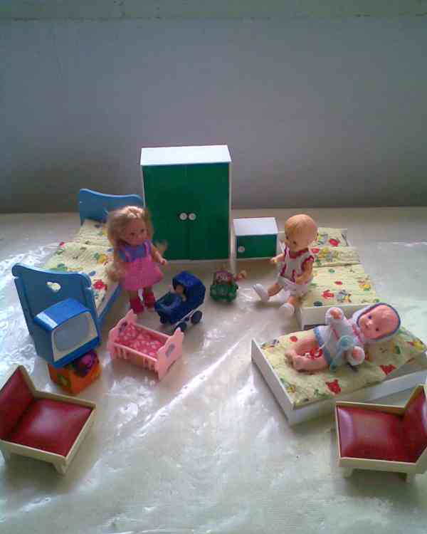 Retro nábyteček, panenky, zvířátka  - foto 4