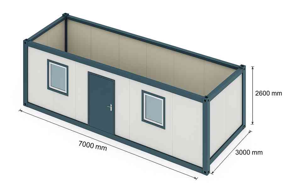 Obytný kontejner 7 × 3 m – izolovaný - foto 2
