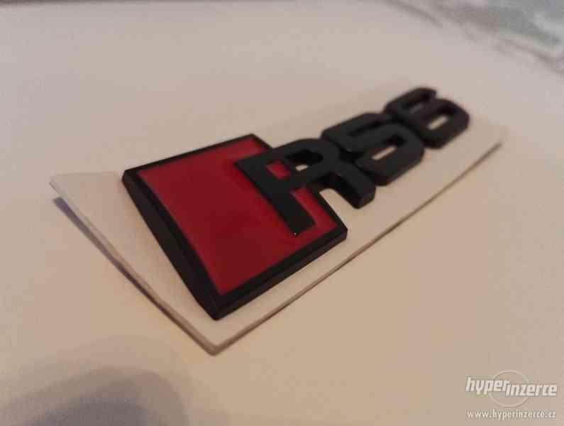 Znak AUDI RS6 kovový černý - foto 1