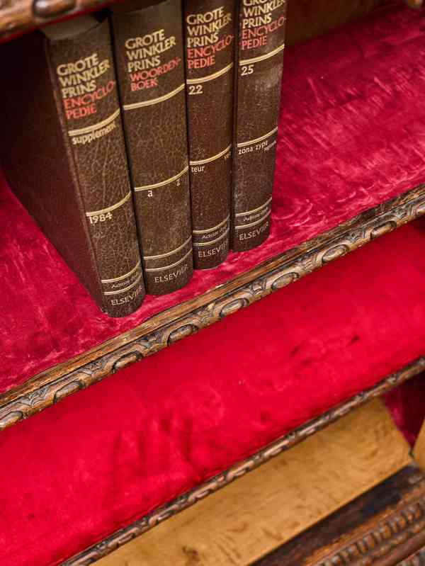 Masivní dubová knihovna v renesančním stylu, 19. století - foto 11