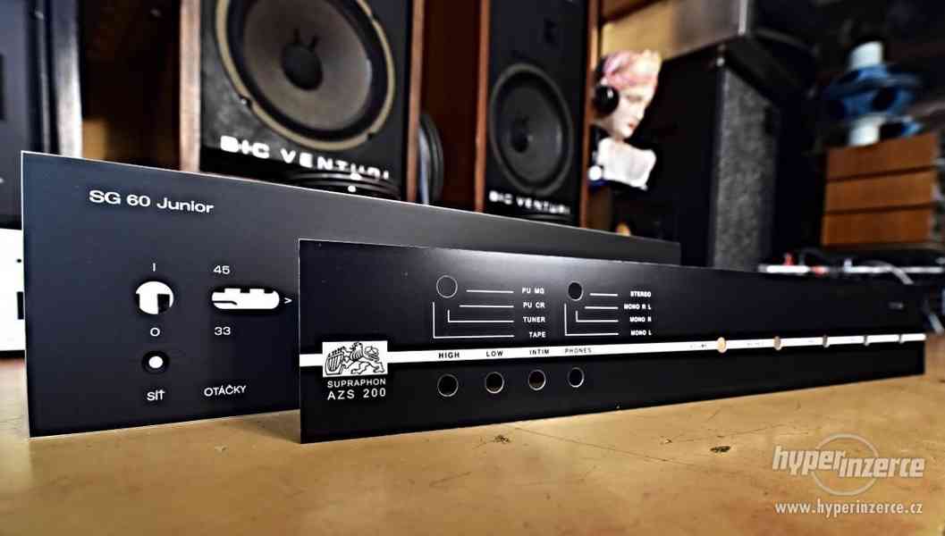 Supraphon AZS 200 - SG 60 Junior gramofon - nový čelní panel - foto 1