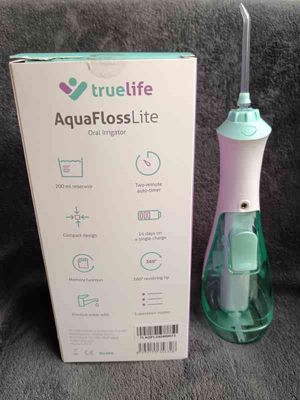 Vysoce kvalitní zubní sprcha TrueLife AquaFloss, cestovní - foto 3