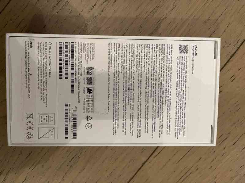 Zánovní Apple iPhone 16 White 128GB - foto 8