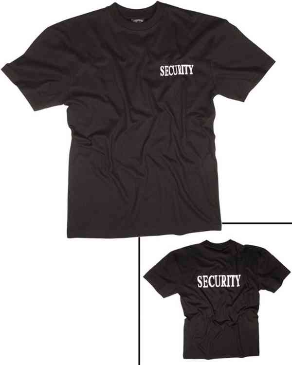 Tričko Mil-Tec Security - černé - foto 1