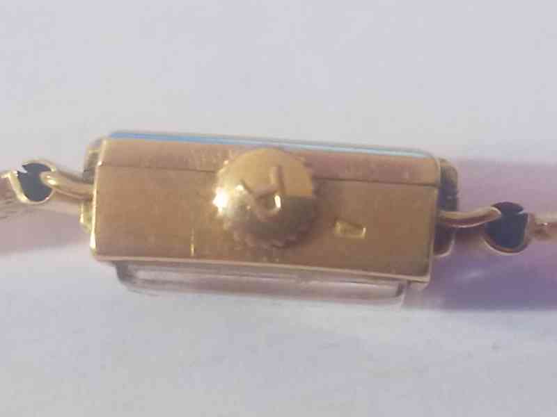 Švýcarské hodinky Avia zlaté 18k 1960 - foto 5