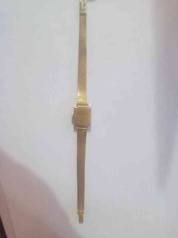 Švýcarské hodinky Avia zlaté 18k 1960 - foto 4