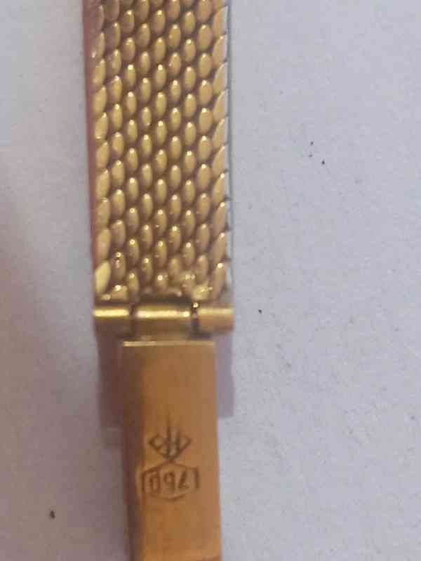 Švýcarské hodinky Avia zlaté 18k 1960 - foto 6