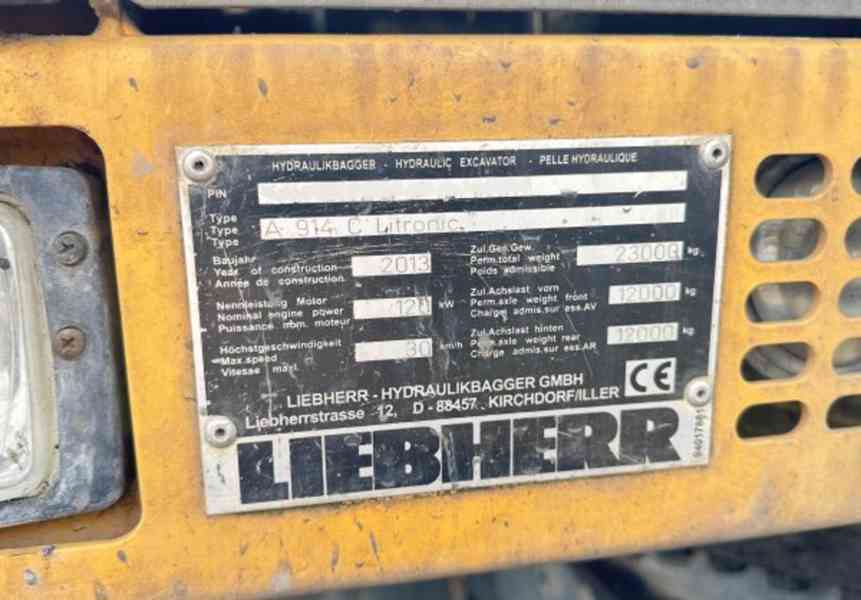 23t bagr offset+nohy Liebherr A914 Litronic rypadlo - foto 10