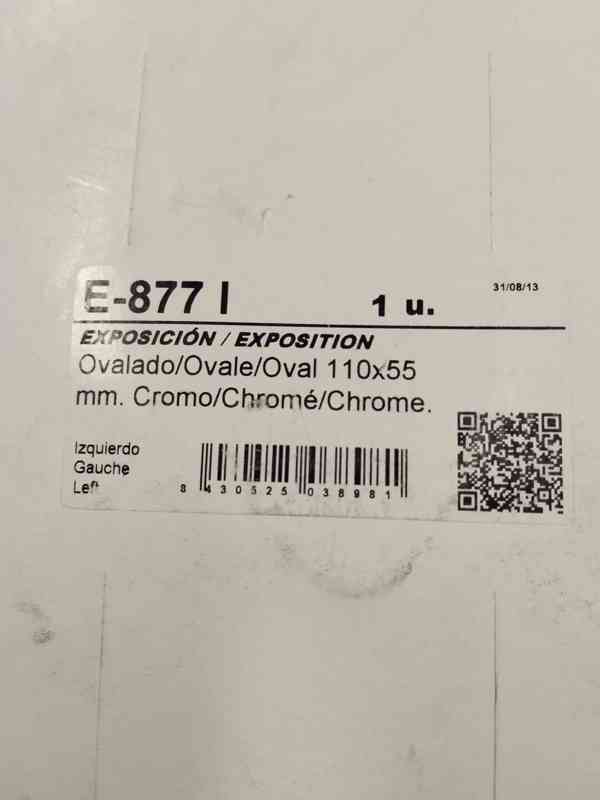 Zrcátko uni ovál chrom levé E877I - foto 4