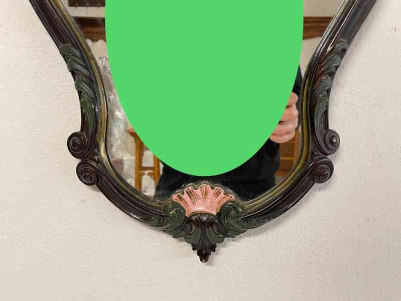 Starožitné zrcadlo v barokním stylu  - foto 2