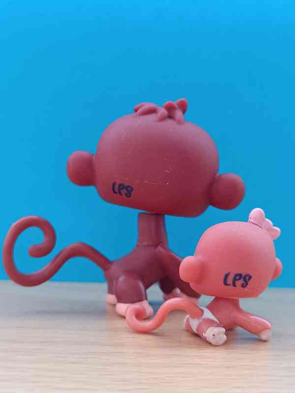 🌿 LPS opičky maminka + miminko 🌿 - foto 4