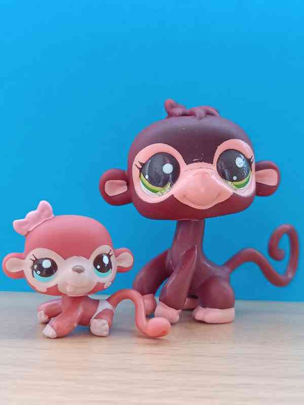 🌿 LPS opičky maminka + miminko 🌿 - foto 7