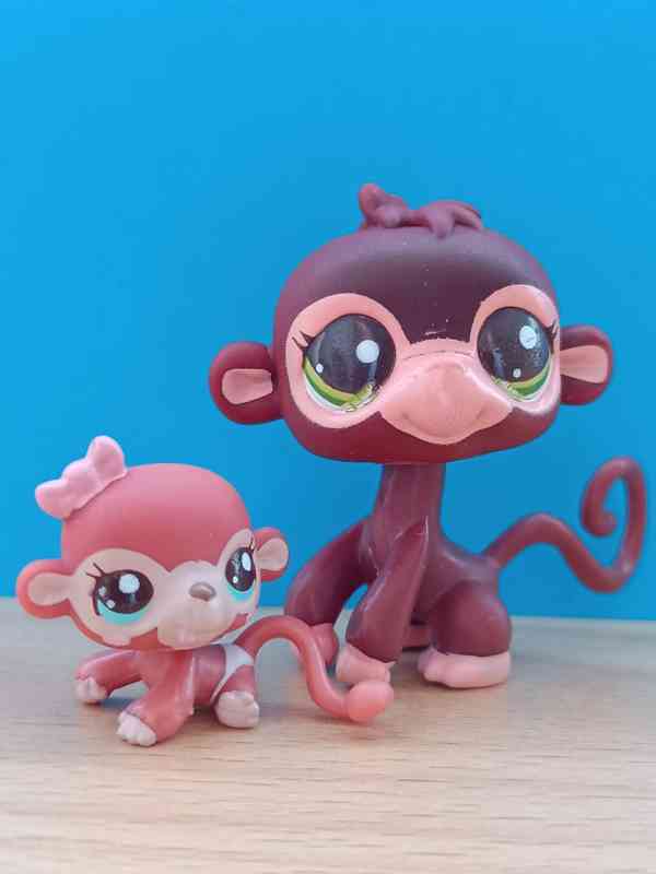 🌿 LPS opičky maminka + miminko 🌿 - foto 3