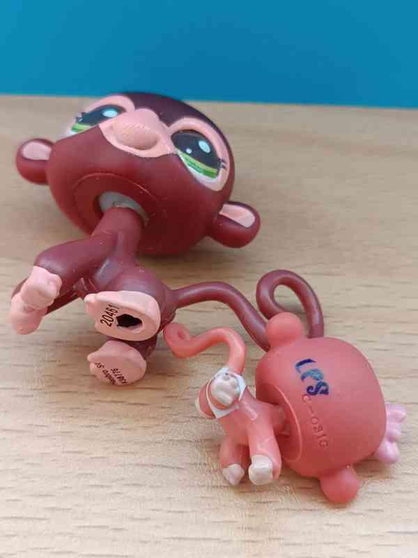 🌿 LPS opičky maminka + miminko 🌿 - foto 6