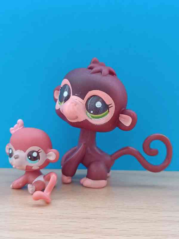 🌿 LPS opičky maminka + miminko 🌿 - foto 2