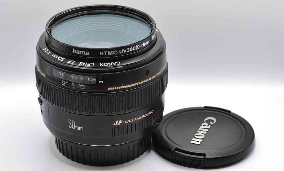 Canon EF 50mm f/1.4 USM full-frame Pevný *UV filtr - foto 4