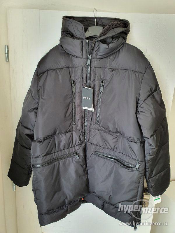 DKNY - Pánská zimní bunda/parka, černá, vel. L - foto 2