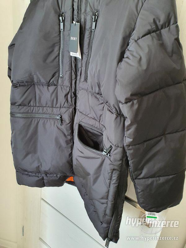 DKNY - Pánská zimní bunda/parka, černá, vel. L - foto 4