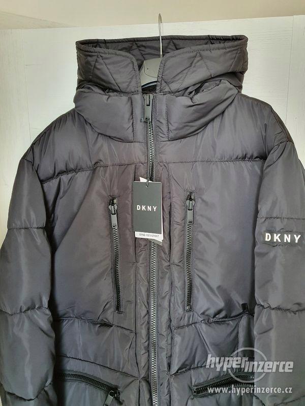 DKNY - Pánská zimní bunda/parka, černá, vel. L - foto 5