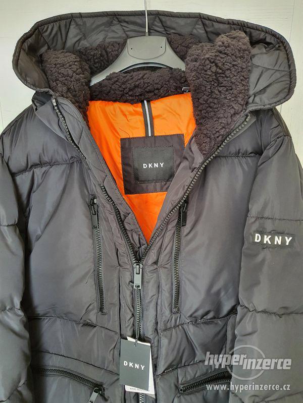 DKNY - Pánská zimní bunda/parka, černá, vel. L - foto 7