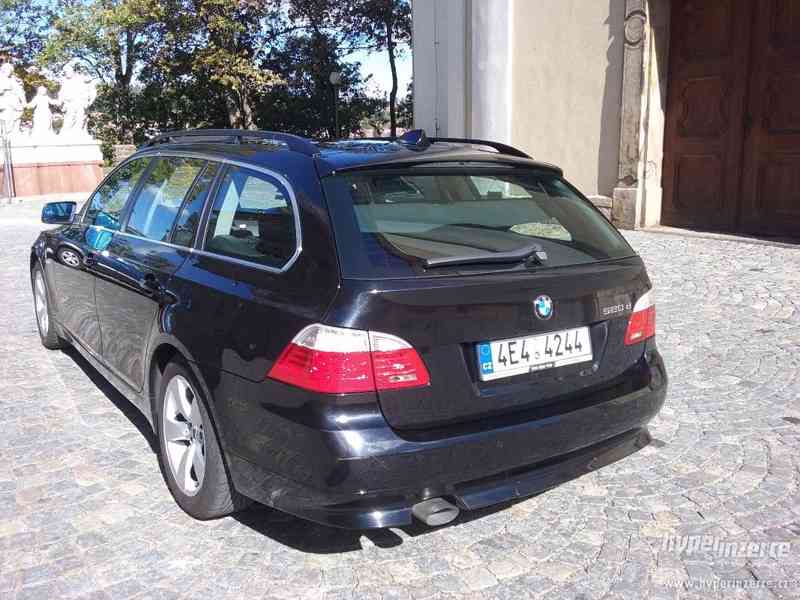 Prodám BMW 520d,120kw,11/2007 Černá barva - foto 3