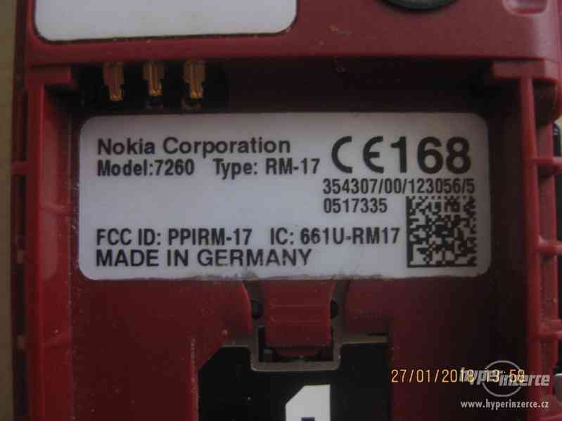 Nokia 7260 z r.2004 - plně funkční telefony - foto 7