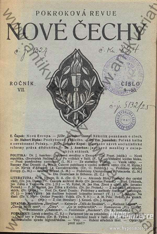Nové Čechy ročník VII. 1924 - foto 1