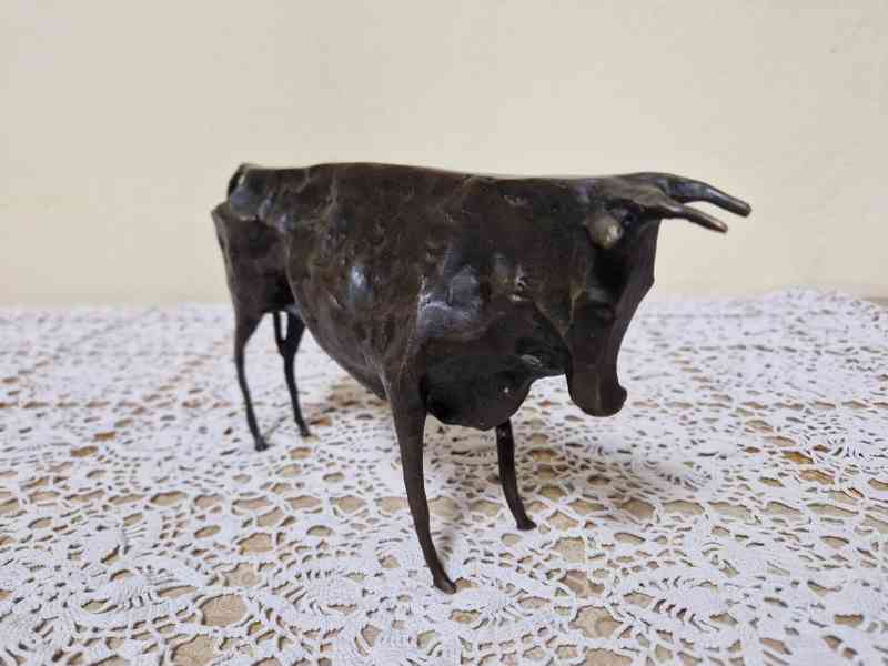 Bronzová Soška Býk Kubismus Picasso - foto 3