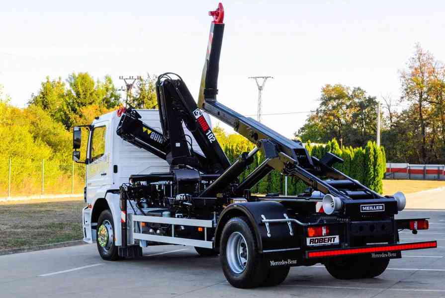 MERCEDES AXOR 1829 HÁKOVÝ NOSIČ KONTEJNERŮ HYDRAULICKÁ RUKA - foto 89