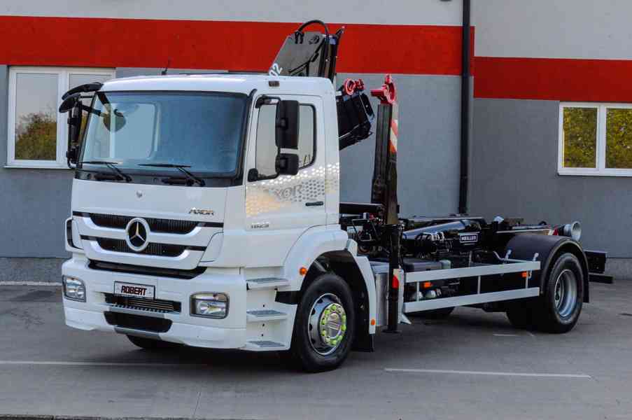 MERCEDES AXOR 1829 HÁKOVÝ NOSIČ KONTEJNERŮ HYDRAULICKÁ RUKA - foto 2