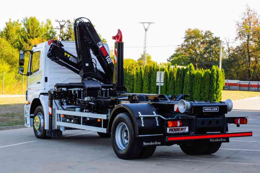 MERCEDES AXOR 1829 HÁKOVÝ NOSIČ KONTEJNERŮ HYDRAULICKÁ RUKA - foto 4