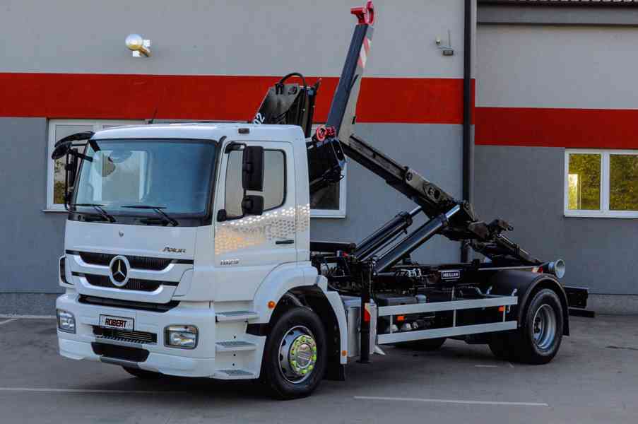 MERCEDES AXOR 1829 HÁKOVÝ NOSIČ KONTEJNERŮ HYDRAULICKÁ RUKA - foto 87