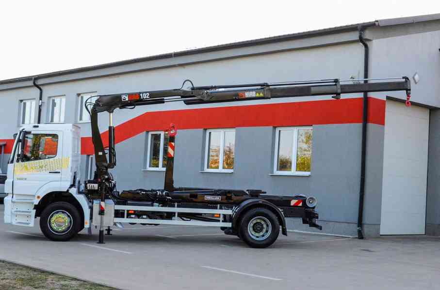 MERCEDES AXOR 1829 HÁKOVÝ NOSIČ KONTEJNERŮ HYDRAULICKÁ RUKA - foto 103