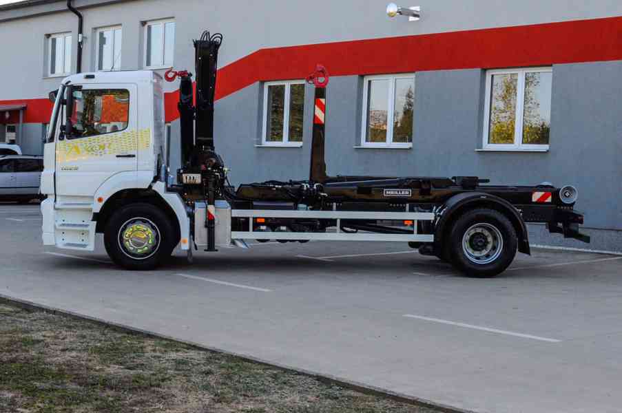 MERCEDES AXOR 1829 HÁKOVÝ NOSIČ KONTEJNERŮ HYDRAULICKÁ RUKA - foto 3