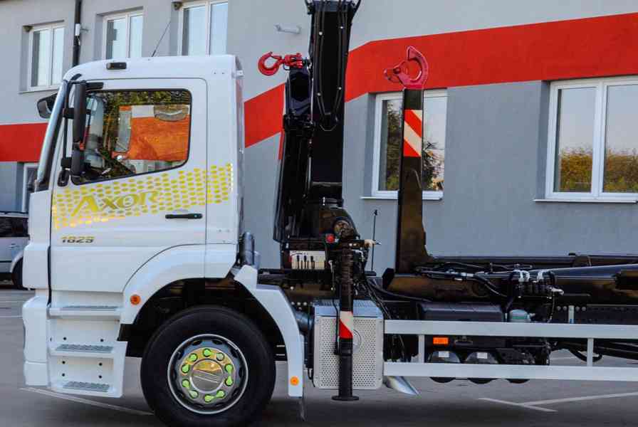 MERCEDES AXOR 1829 HÁKOVÝ NOSIČ KONTEJNERŮ HYDRAULICKÁ RUKA - foto 84