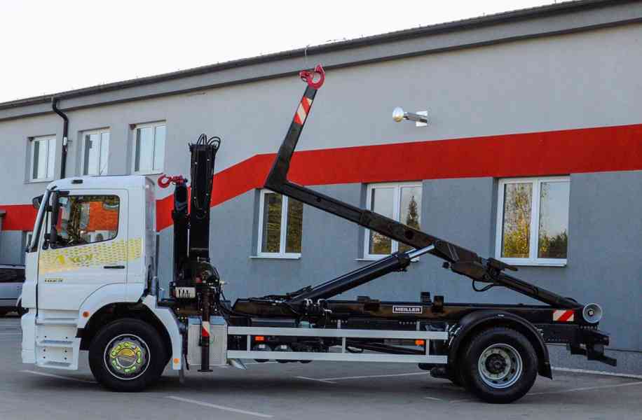 MERCEDES AXOR 1829 HÁKOVÝ NOSIČ KONTEJNERŮ HYDRAULICKÁ RUKA - foto 88