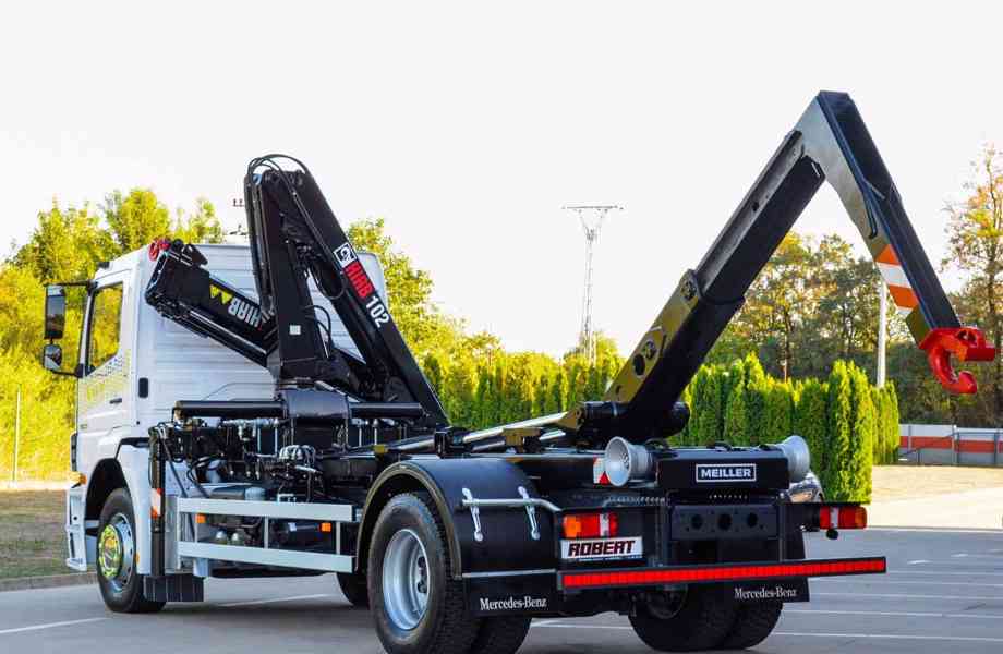 MERCEDES AXOR 1829 HÁKOVÝ NOSIČ KONTEJNERŮ HYDRAULICKÁ RUKA - foto 96